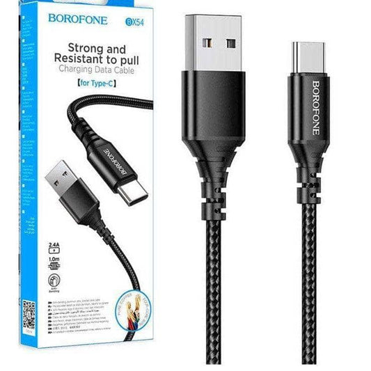BOROFONE 1M 2.4A USB Type C Fast Charge Data Sync Cable Cable-Case & Gear - phoneguy.com.au-www.PhoneGuy.com.au