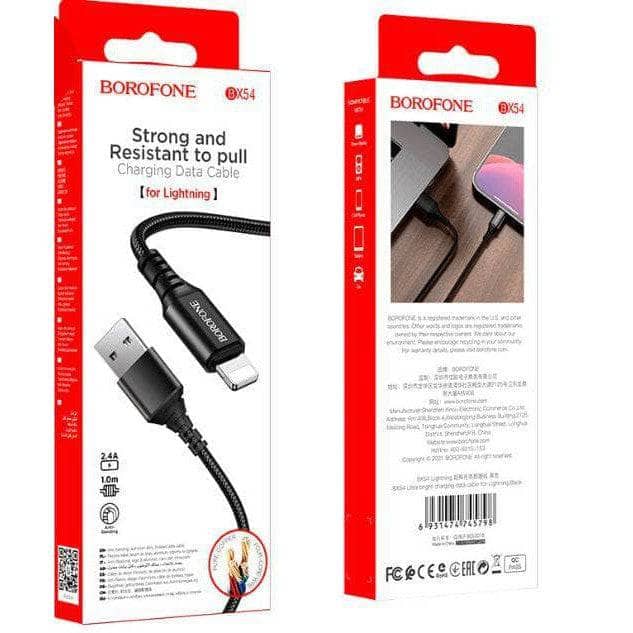 BOROFONE 1m Fast Charging Lightning Data Sync Cable-Accessories > Lightning Cables-Case & Gear - phoneguy.com.au-www.PhoneGuy.com.au