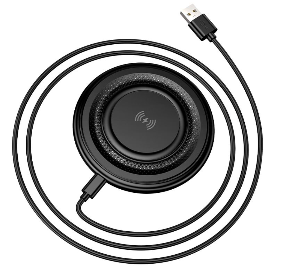 BOROFONE BQ40 Crown desktop 15W wireless fast charger - Black