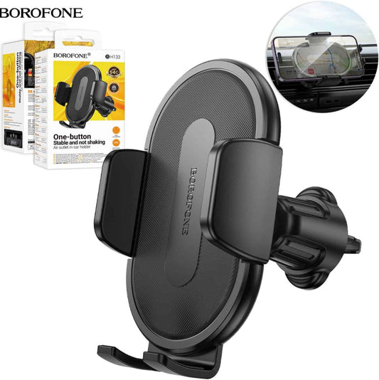 Borofone BH133 Push Type Air Vent Car Mount Mobile Phone Holder for 4.5"to 7.0"-Case & Gear - phoneguy.com.au-www.PhoneGuy.com.au