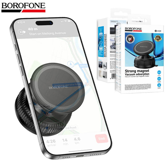 Borofone BH139 360° Rotating Strong Magnet Vacuum Adsorption Suction Car Mount-Case & Gear - phoneguy.com.au-www.PhoneGuy.com.au