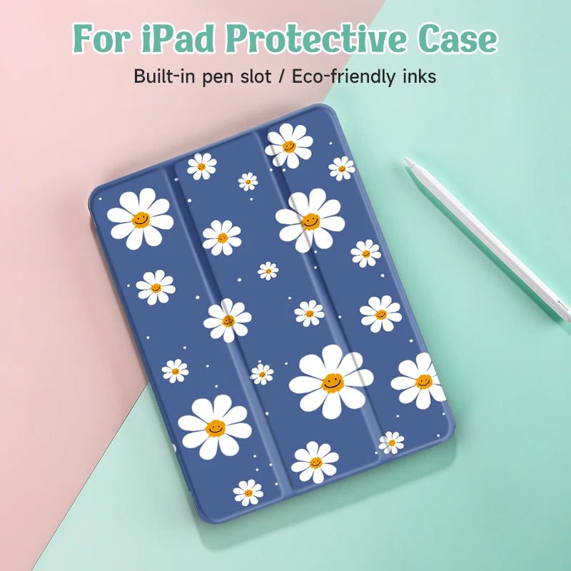 Flower Case for iPad iPad 9.7-Inch (6th/5th Generation, 2018/2017/ iPad 10 10.9in-Tablet Case-Generic-www.PhoneGuy.com.au