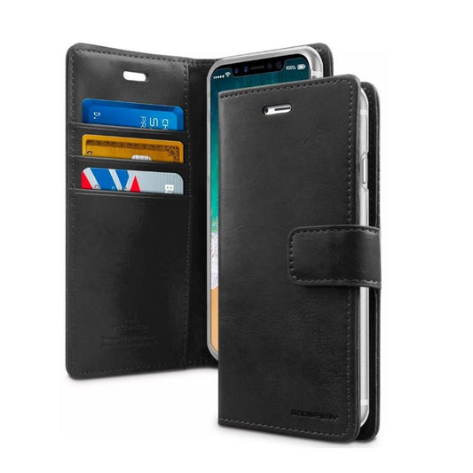 Goospery Mercury Blue Moon Diary Case for iPhone 17 Series-Case & Gear - phoneguy.com.au-www.PhoneGuy.com.au