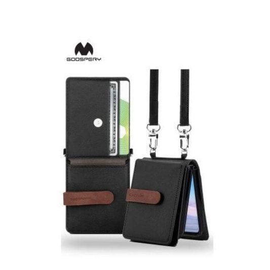 Goospery Mercury Leather Strap Diary case for Samsung Galaxy Z Flip 5-Phone Case-Goospery-www.PhoneGuy.com.au
