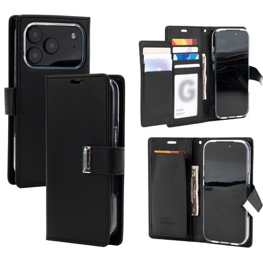 Goospery Mercury Rich Diary Case for iPhone 17 Series-Case & Gear - phoneguy.com.au-www.PhoneGuy.com.au