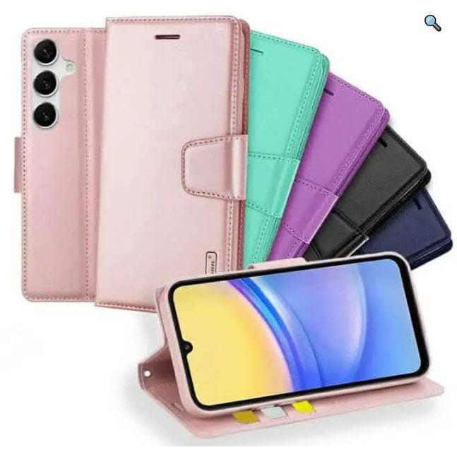 Hanman Wallet Leather Flip Case Cover For Samsung Galaxy S25 Ultra-Case & Gear - phoneguy.com.au-www.PhoneGuy.com.au