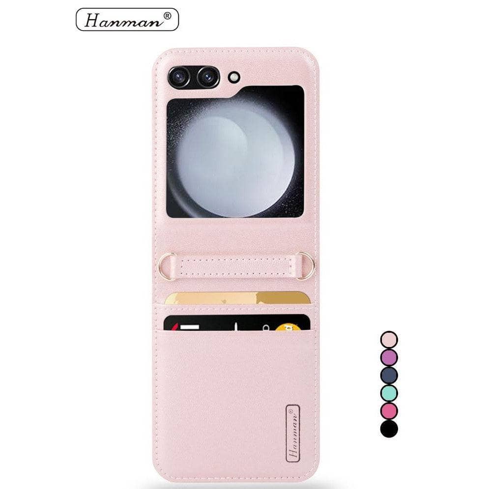 Hanman Wallet case for Samsung Galaxy Z Flip 6/ Flip 7 FE model-Case & Gear - phoneguy.com.au-www.PhoneGuy.com.au
