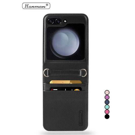 Hanman Wallet case for Samsung Galaxy Z Flip 6/ Flip 7 FE model-Case & Gear - phoneguy.com.au-www.PhoneGuy.com.au