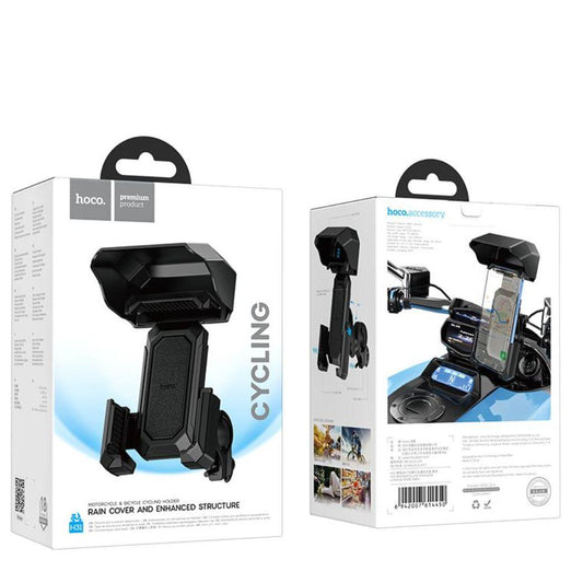 Hoco H31 Wild Wolf bicycle motorcycle universal holder - black-Case & Gear - phoneguy.com.au-www.PhoneGuy.com.au