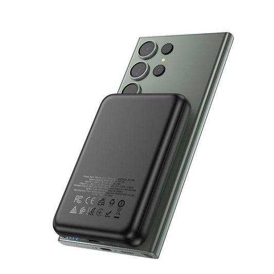 Hoco J141 Grace PD20W Mag power bank 10000mAh (MagSafe Compatible) - black-Case & Gear - phoneguy.com.au-www.PhoneGuy.com.au