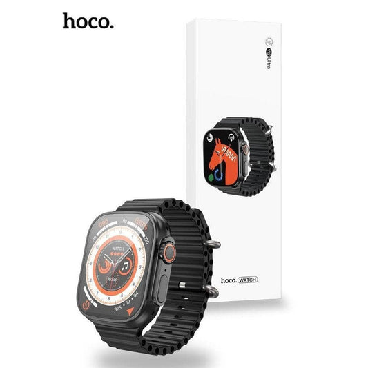Hoco Y12 Ultra 49mm Smart Sports Watch (Call Version) - Black-Case & Gear - phoneguy.com.au-www.PhoneGuy.com.au