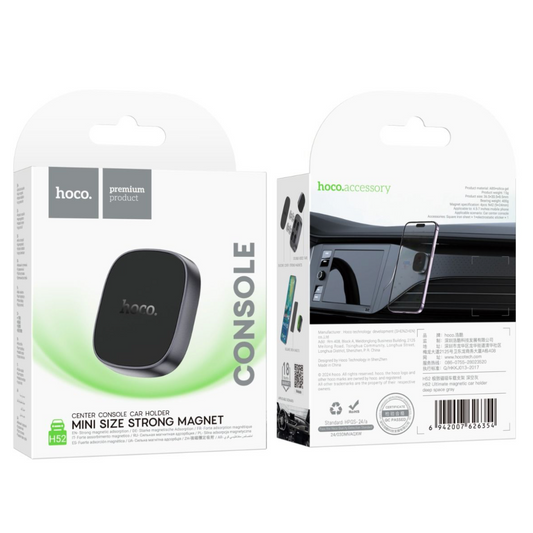 Hoco. H52 Ultimate magnetic car holder - deep space gray-Case & Gear - phoneguy.com.au-www.PhoneGuy.com.au