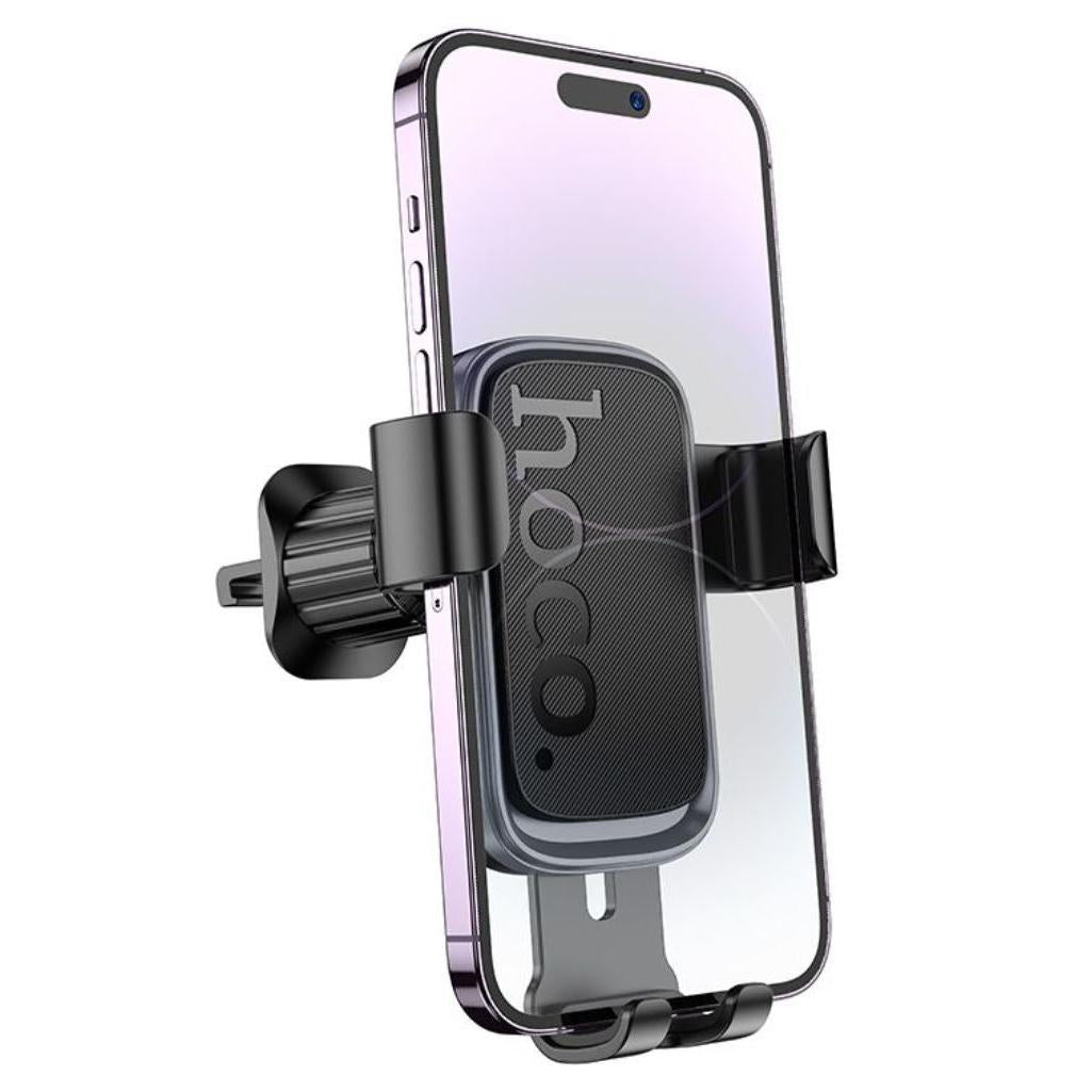 Hoco. H80 Vista gravity car holder air outlet - black metal grey-Case & Gear - phoneguy.com.au-www.PhoneGuy.com.au