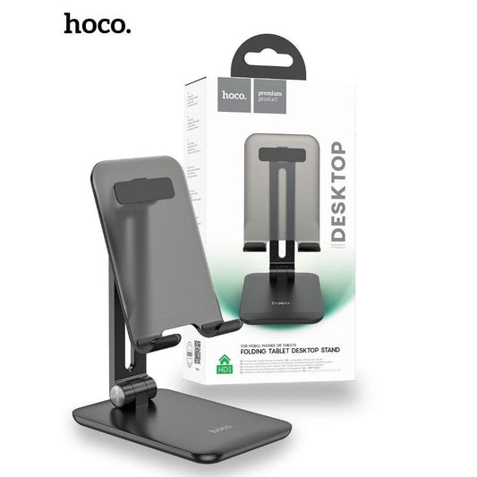 Hoco. HD1 Admire Folding Tablet Desktop Stand - Black-Case & Gear - phoneguy.com.au-www.PhoneGuy.com.au