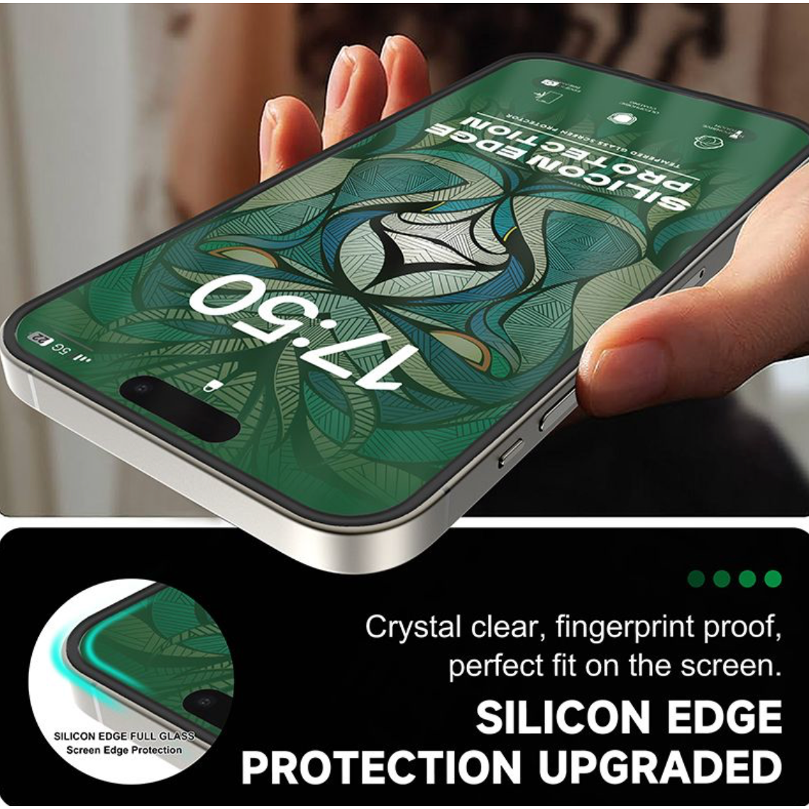 LITO Ultra Silicone Edge Clear Full Glass for iPhone-Case & Gear - phoneguy.com.au-www.PhoneGuy.com.au