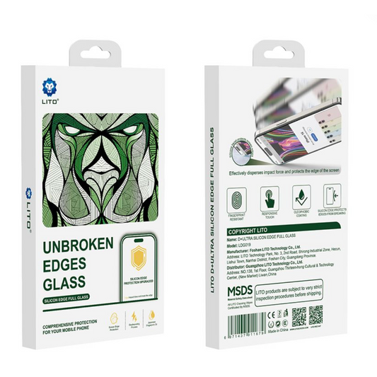 LITO Ultra Silicone Edge Clear Full Glass for iPhone-Case & Gear - phoneguy.com.au-www.PhoneGuy.com.au