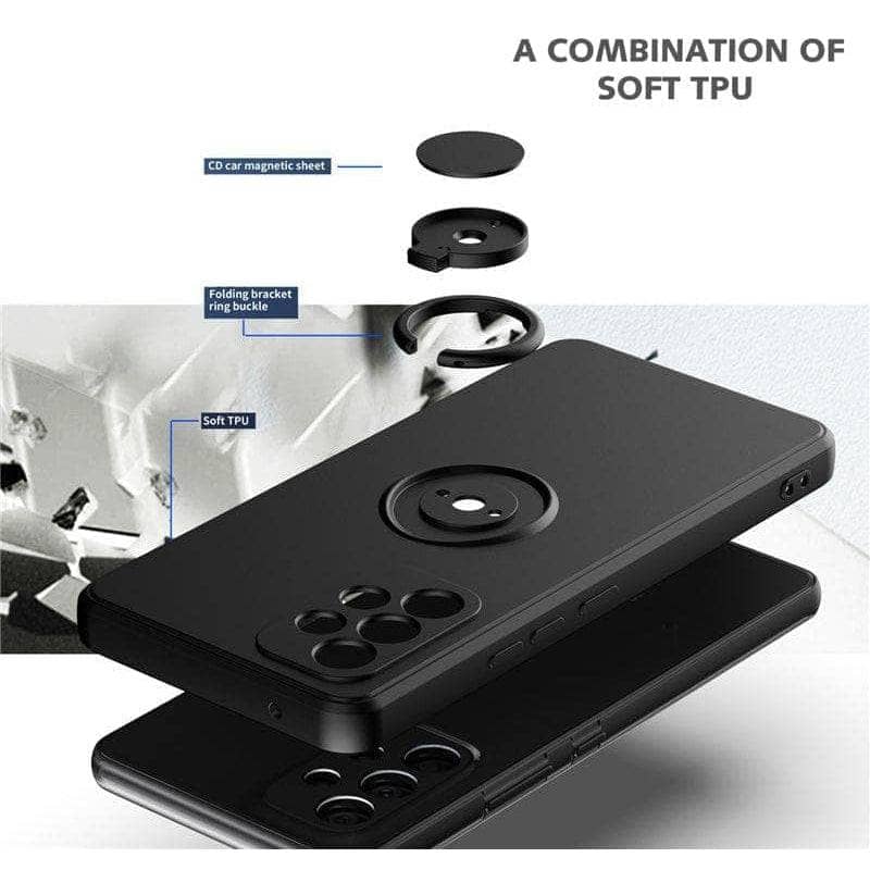 Luxury Magnetic Case For Samsung Galaxy S Series Cover With Ring Holder-Phone Case-Unbranded-www.PhoneGuy.com.au