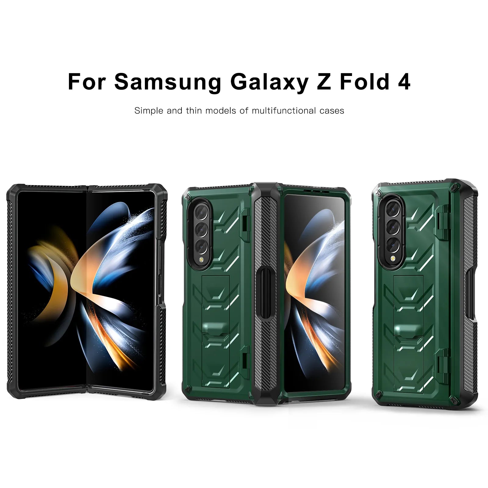 Military Armor Case for Samsung Galaxy Z Fold 5 Hard Cases for Galaxy Z Fold 4 Fold3-Phone Case-Generic-www.PhoneGuy.com.au