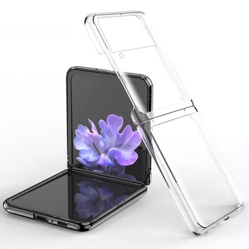 Samsung Galaxy Z Flip 5 BLACKTECH Stay Clear Shock Proof case- Clear-Case & Gear - phoneguy.com.au-www.PhoneGuy.com.au