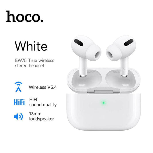 hoco EW75 True wireless stereo headset - White-Headphones > Wireless Headset-Hoco-www.PhoneGuy.com.au
