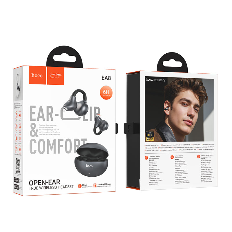 hoco. EA8 Open Ear Warm Sound True Wireless Bluetooth Headset with App-Audio-Case & Gear - phoneguy.com.au-www.PhoneGuy.com.au