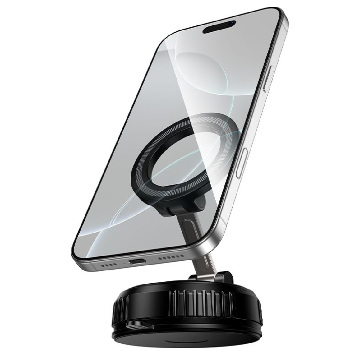 hoco. H105 Journey magnetic car holder with suction cup - Black-Case & Gear - phoneguy.com.au-www.PhoneGuy.com.au