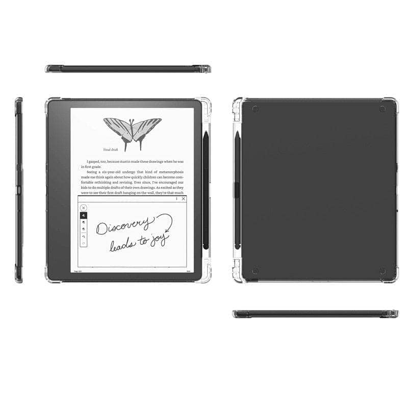 Amazon Kindle Scribe 10.2 Case with Pencil Holder Airbag Shockproof TPU Silicone Ebook Cover-Kindle Case-Generic-www.PhoneGuy.com.au