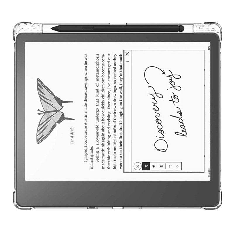 Amazon Kindle Scribe 10.2 Case with Pencil Holder Airbag Shockproof TPU Silicone Ebook Cover-Kindle Case-Generic-www.PhoneGuy.com.au