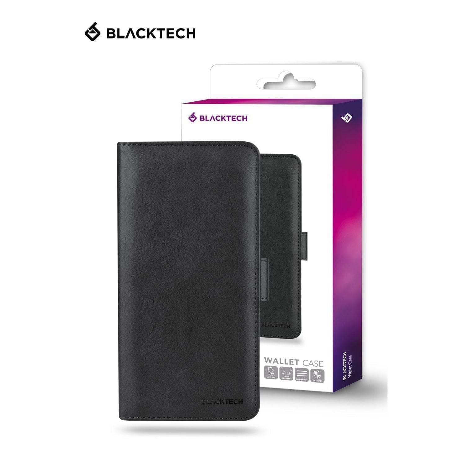 BLACKTECH Centurion Wallet Case for Samsung A22 5G Black-Phone Case-BLACKTECH-www.PhoneGuy.com.au