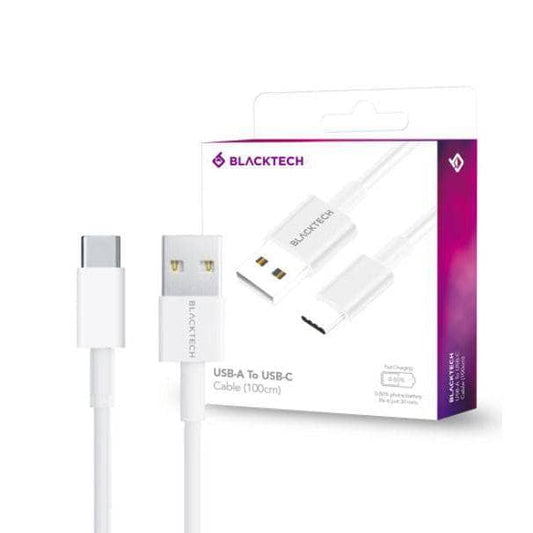BLACKTECH High Quality USB-A To USB-C Fast Charging Cable 1M/2M White-Cable-Blacktech-www.PhoneGuy.com.au