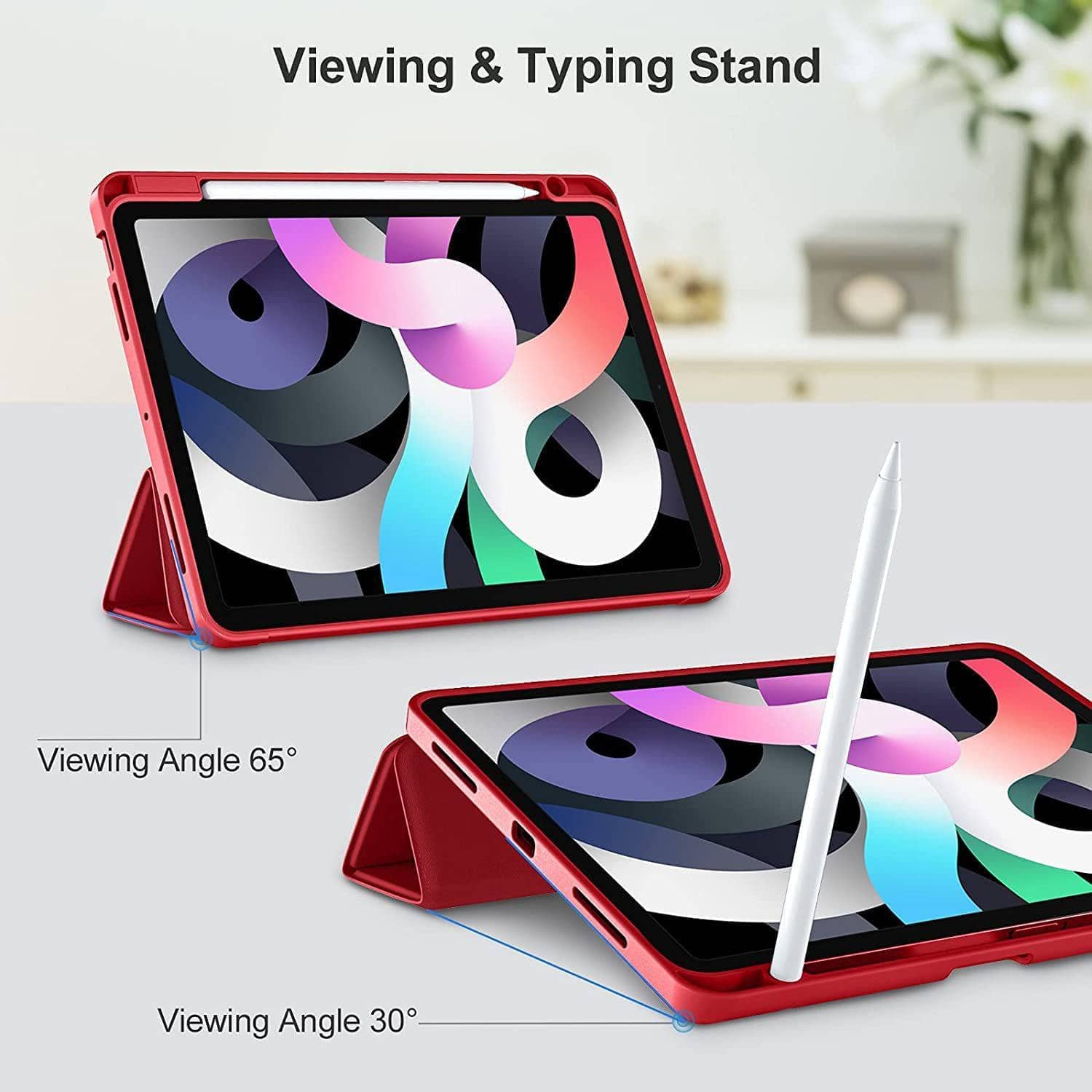 BLACKTECH Smart Fold Case with Pencil Holder for iPad 10th gen 10.9 inch-iPad Case-Case & Gear - phoneguy.com.au-www.PhoneGuy.com.au