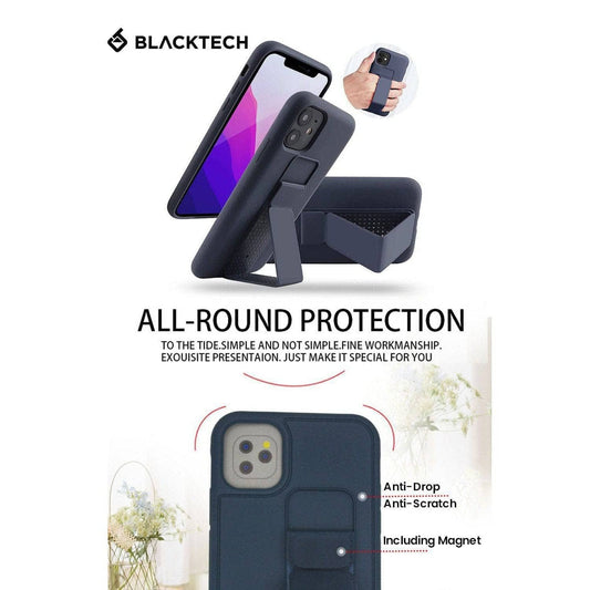 BLACKTECH Standing case for iPhone 14 Pro Max - Black-Phone Case-BLACKTECH-www.PhoneGuy.com.au