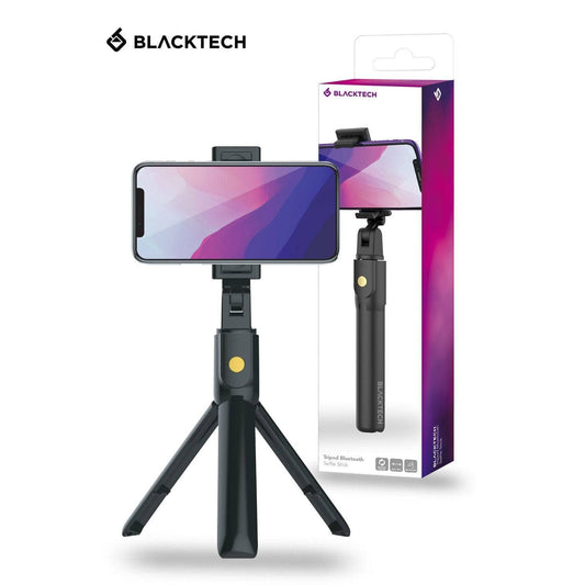 BLACKTECH Tripod Bluetooth Selfie Stick - Black-Gadgets-BLACKTECH-www.PhoneGuy.com.au