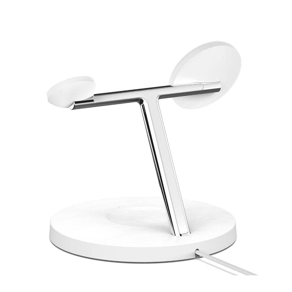 Belkin 15W Magsafe 3 in 1 Magnetic Wireless Charger - For iPhone 12/12 Pro - White-Charging - Wireless Chargers-BELKIN-www.PhoneGuy.com.au