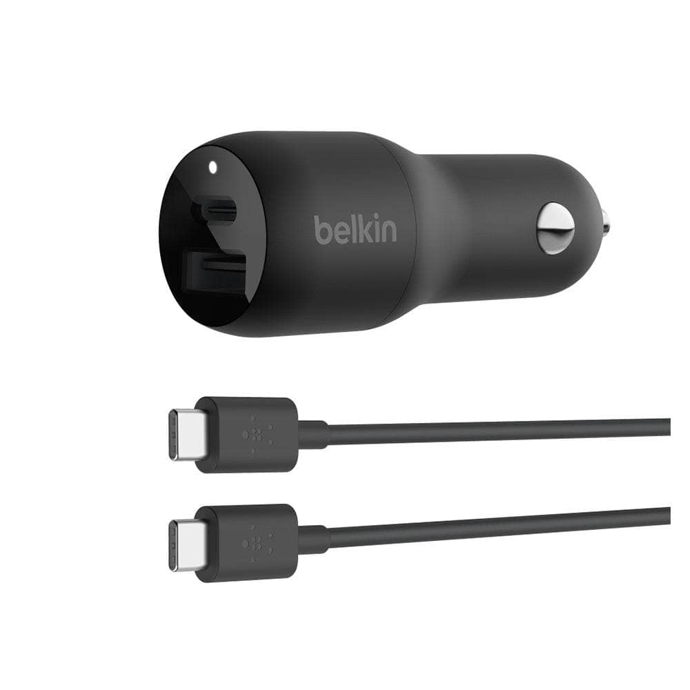 Belkin 37w Dual Car Charger - USB-C & USB-A PPS-Charging - Car Chargers-BELKIN-www.PhoneGuy.com.au