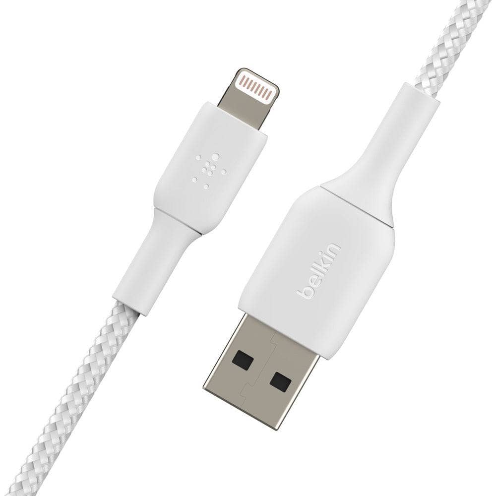 Belkin BoostCharge Lightning to USB-A 2M Cable - For Apple Devices - White-Charging - Cables-BELKIN-www.PhoneGuy.com.au
