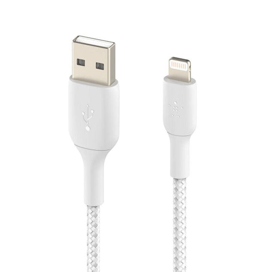Belkin BoostCharge Lightning to USB-A 2M Cable - For Apple Devices - White-Charging - Cables-BELKIN-www.PhoneGuy.com.au