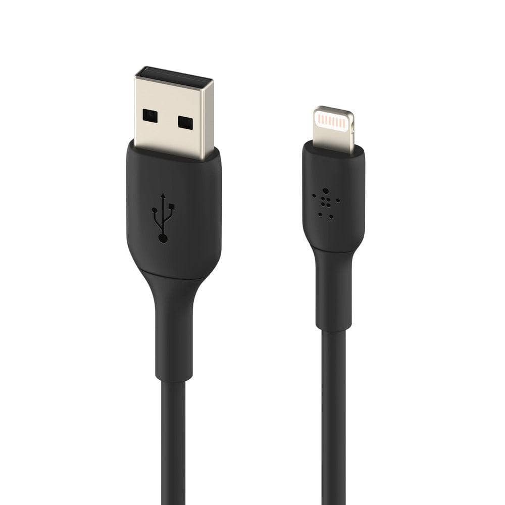 Belkin BoostCharge Lightning to USB-A Cable 1m - For Apple Devices - Black-Charging - Cables-BELKIN-www.PhoneGuy.com.au