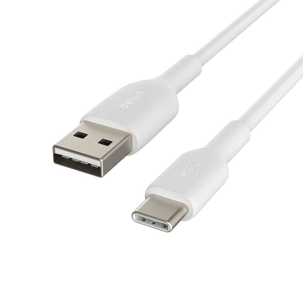 Belkin BoostCharge USB-A to USB-C 1M Cable - Universally compatible - White-Charging - Cables-BELKIN-www.PhoneGuy.com.au