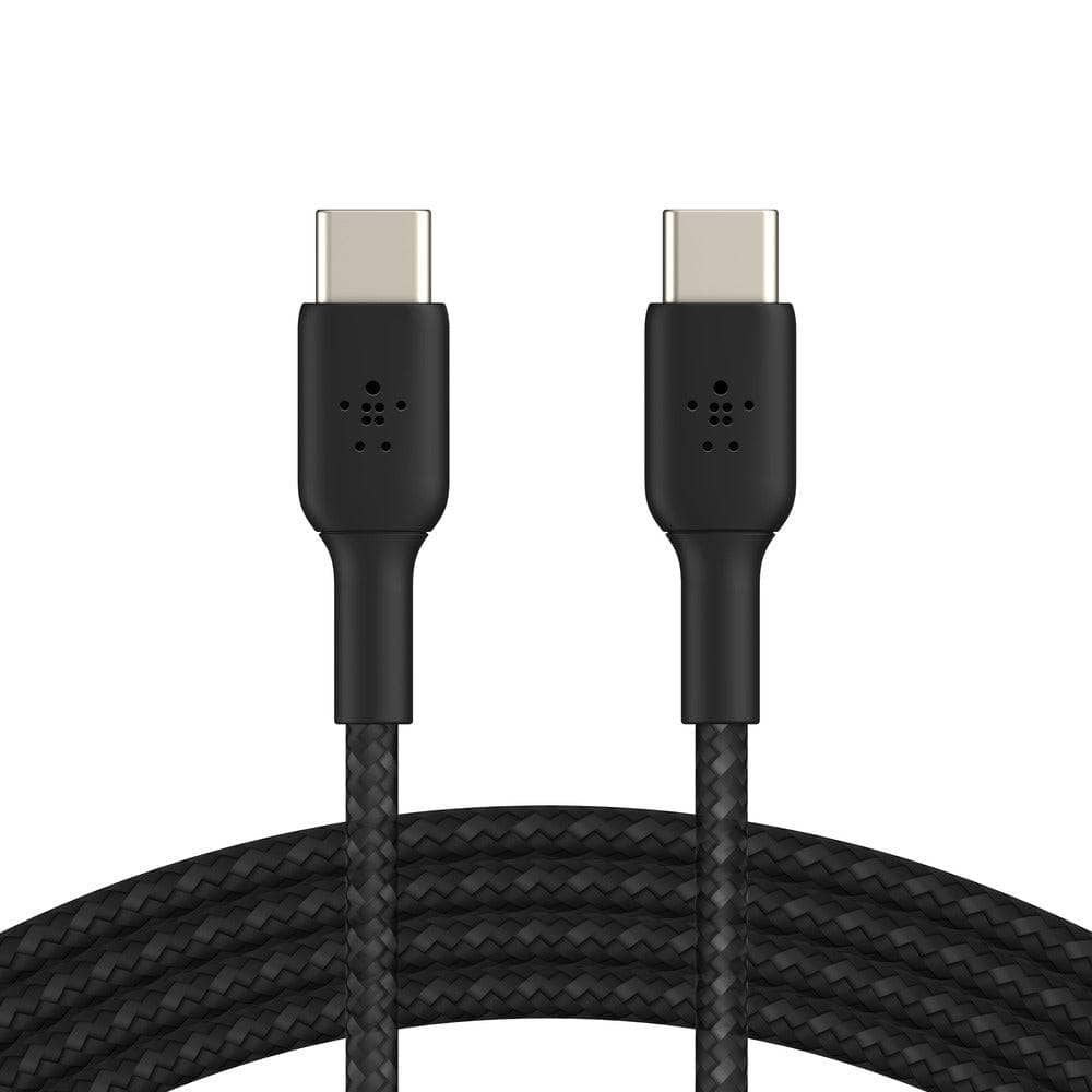 Belkin BoostCharge USB-C to USB-C Braided 1M Cable - Universally compatible - Black-Charging - Cables-BELKIN-www.PhoneGuy.com.au
