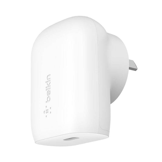 Belkin BoostUp 30W PPS Wall Charger - With USB-C PD - White-Charging - Wall Chargers-BELKIN-www.PhoneGuy.com.au