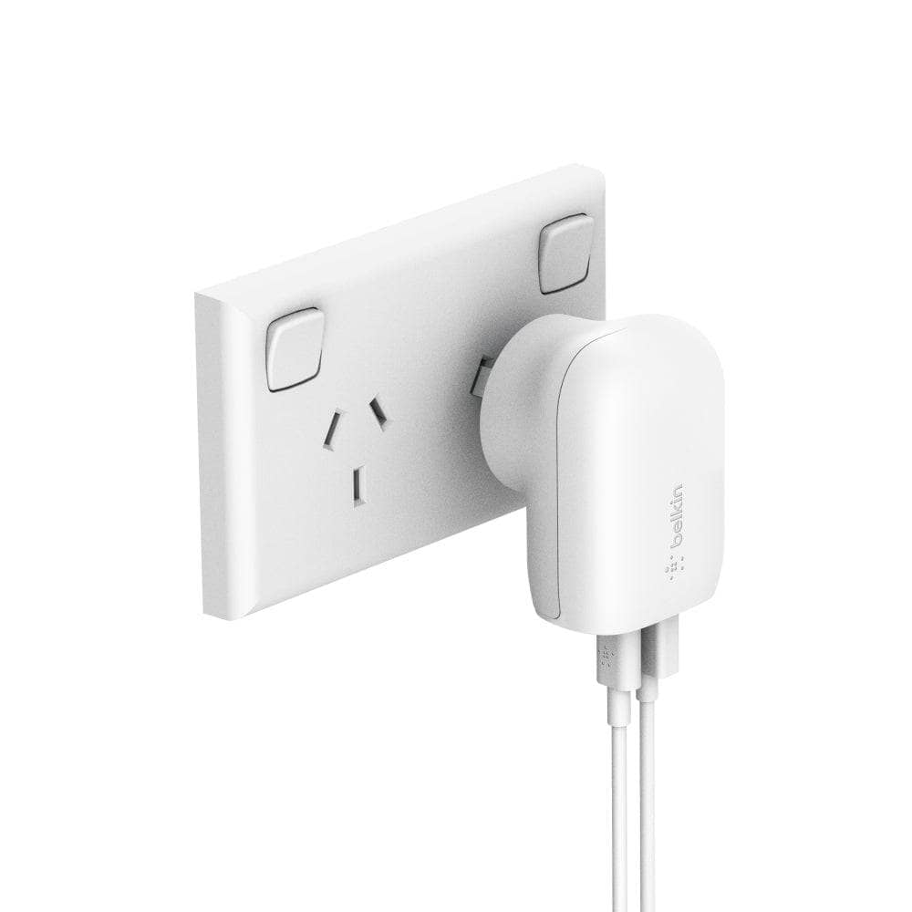 Belkin Dual USB-C - Wall Charger 37W-Charging - Wall Chargers-BELKIN-www.PhoneGuy.com.au