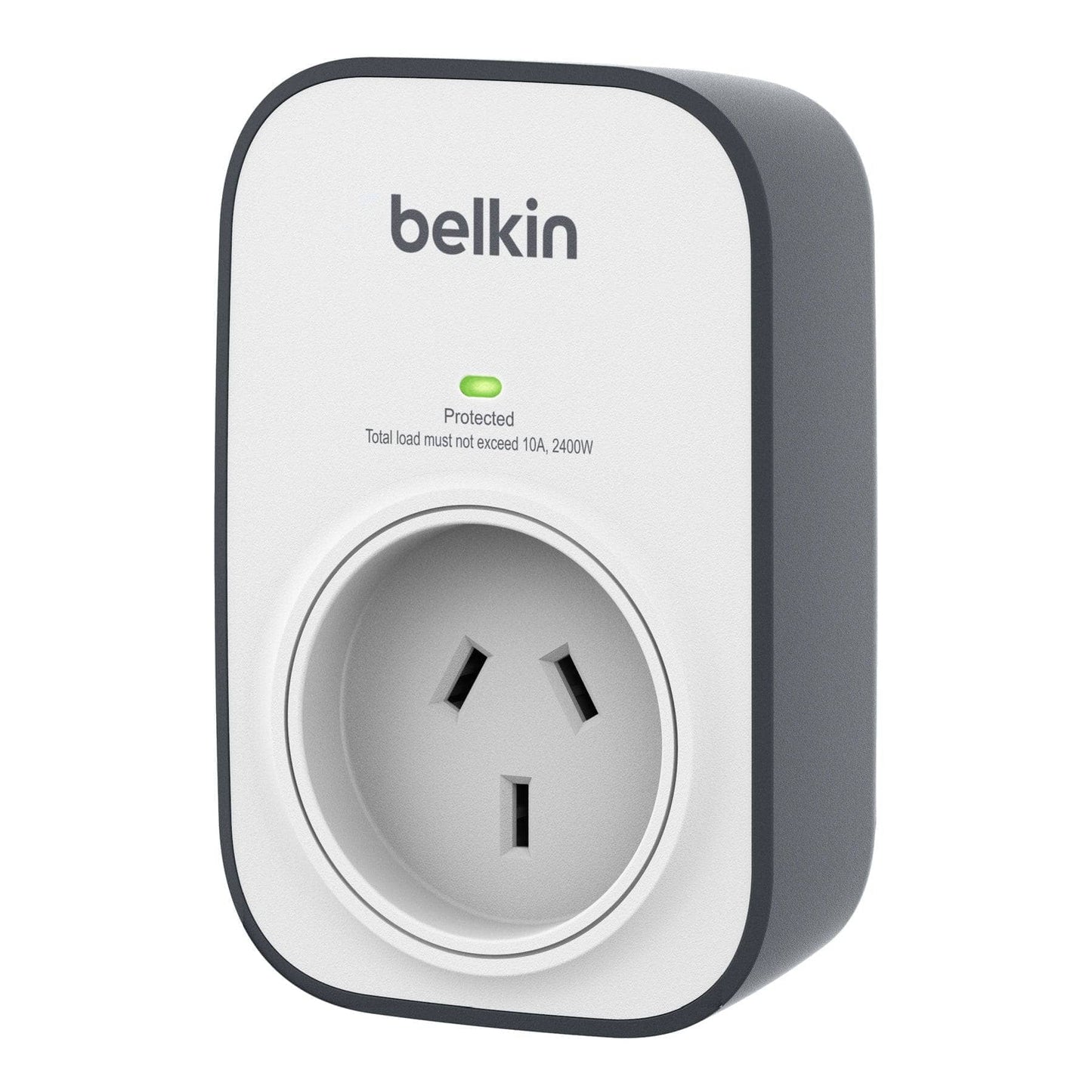 Belkin SurgeCube 1 Outlet Surge Protector - Universally compatible - Grey-Charging - Wall Chargers-BELKIN-www.PhoneGuy.com.au