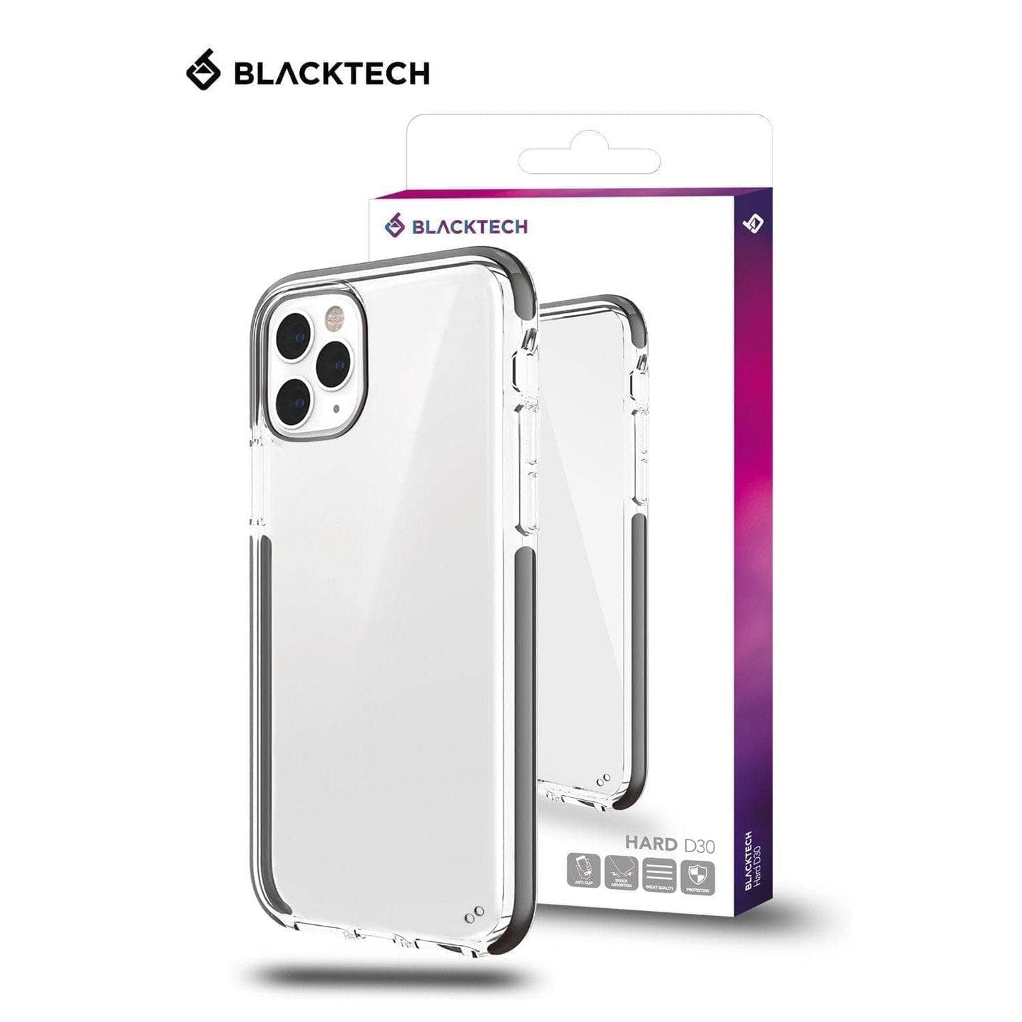 Blacktech D3O Shockproof Case for iPhone 13/13 Pro Max/13 Mini Black Edge-Phone Case-BLACKTECH-www.PhoneGuy.com.au