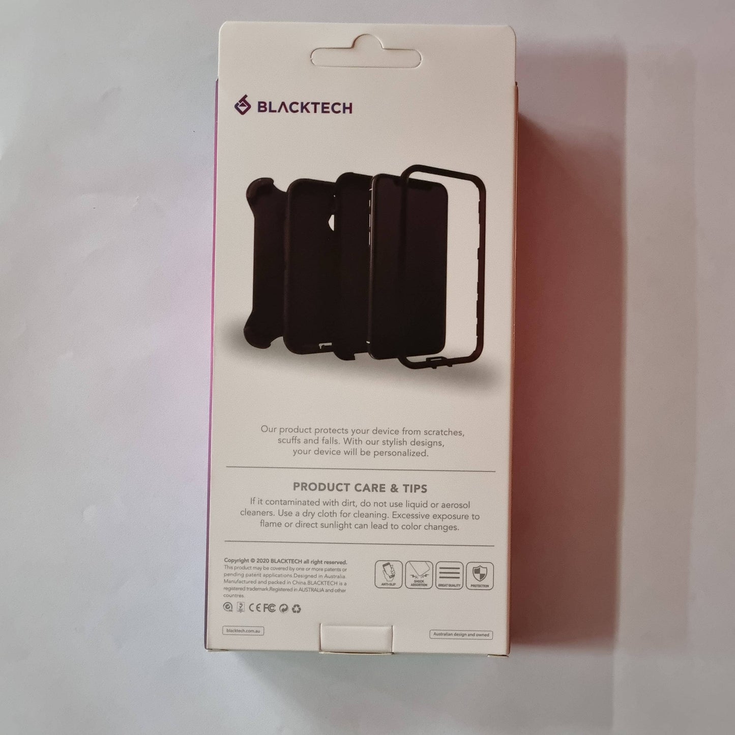 Blacktech Defend Heavyduty Case with Belt Clip for iPhone 12 Pro Max Black Armour-Phone Case-Blacktech-www.PhoneGuy.com.au