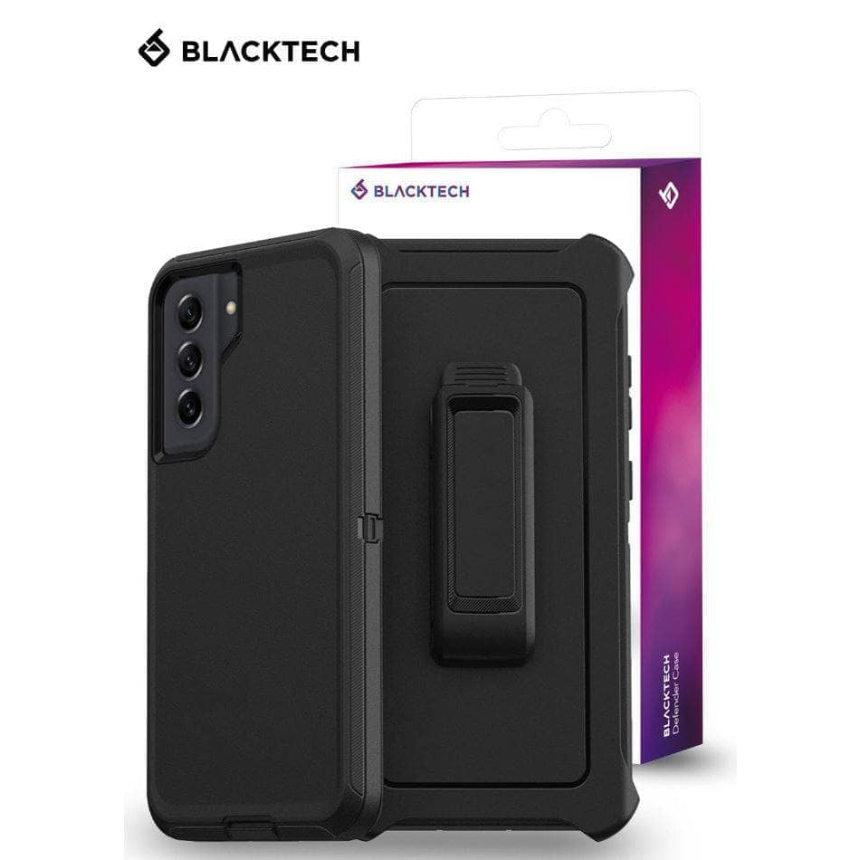 Blacktech Defender HeavyDuty Case for Samsung Galaxy S21 Ultra S21+ S21 Black-Phone Case-Blacktech-www.PhoneGuy.com.au