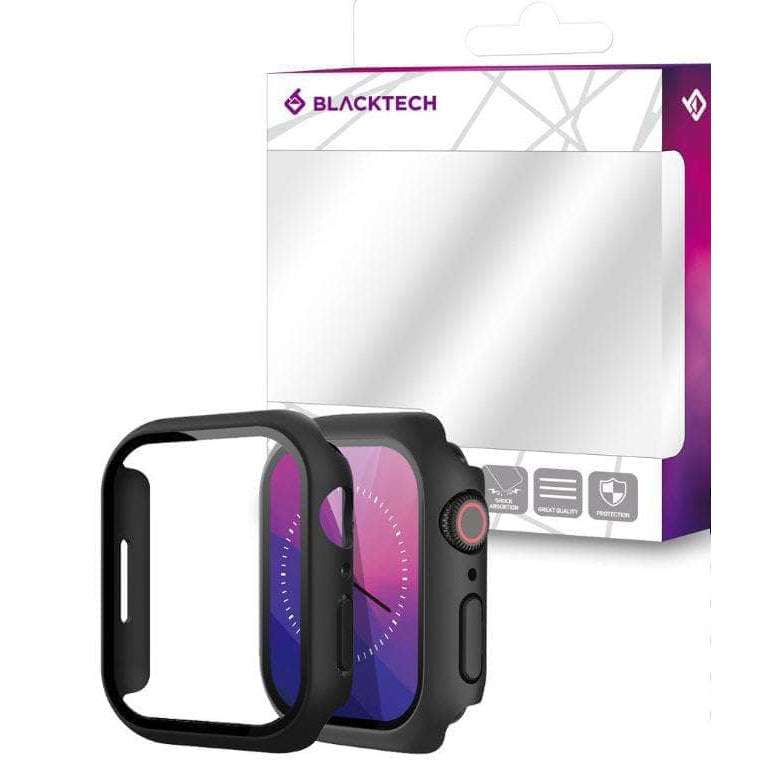 Blacktech Hybrid Bumper Case and Screen Protector for Apple Watch-Watch Accessories-Blacktech-www.PhoneGuy.com.au