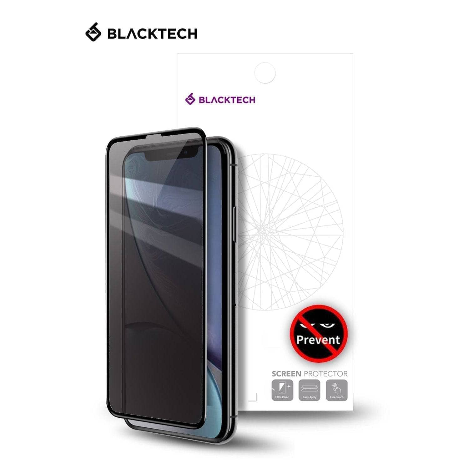 Blacktech Privacy Tempered Glass Screen Protector for iPhone 13/ 13 Pro Max-Screen Protector-BLACKTECH-www.PhoneGuy.com.au