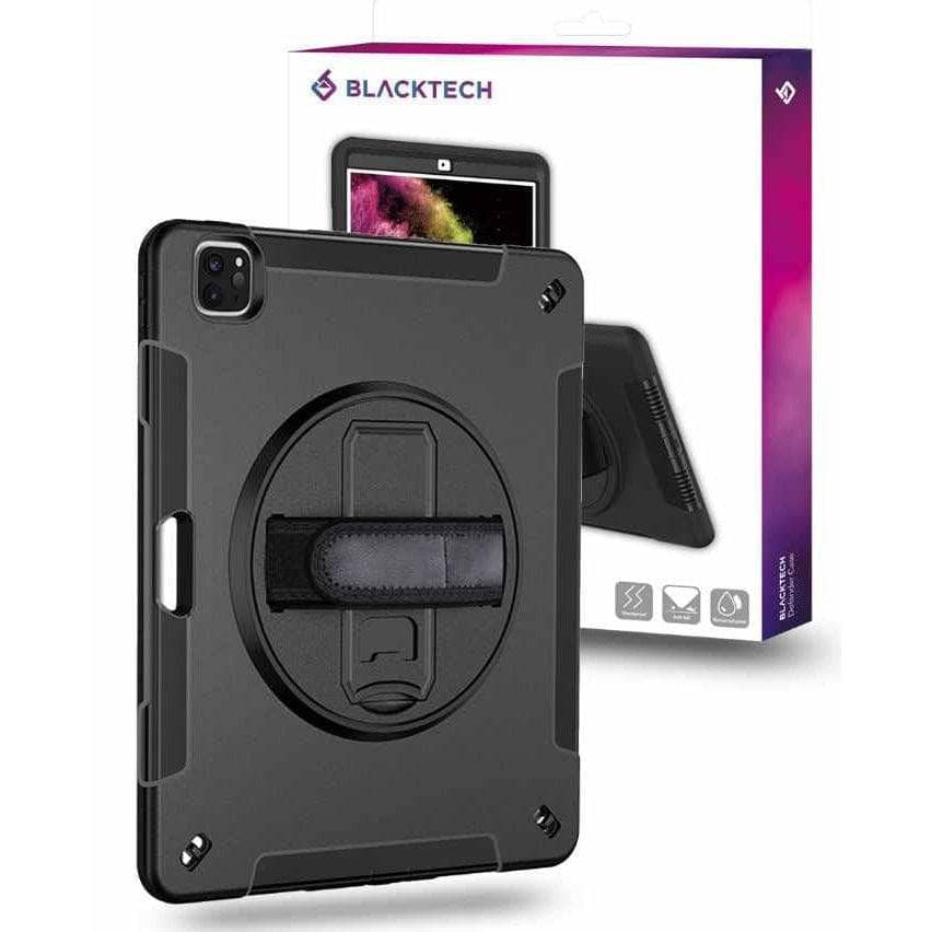 Blacktech Shockproof Case With Hand Strap Handle for iPad Pro Air mini Galaxy Tab-Tablet Case-Blacktech-www.PhoneGuy.com.au