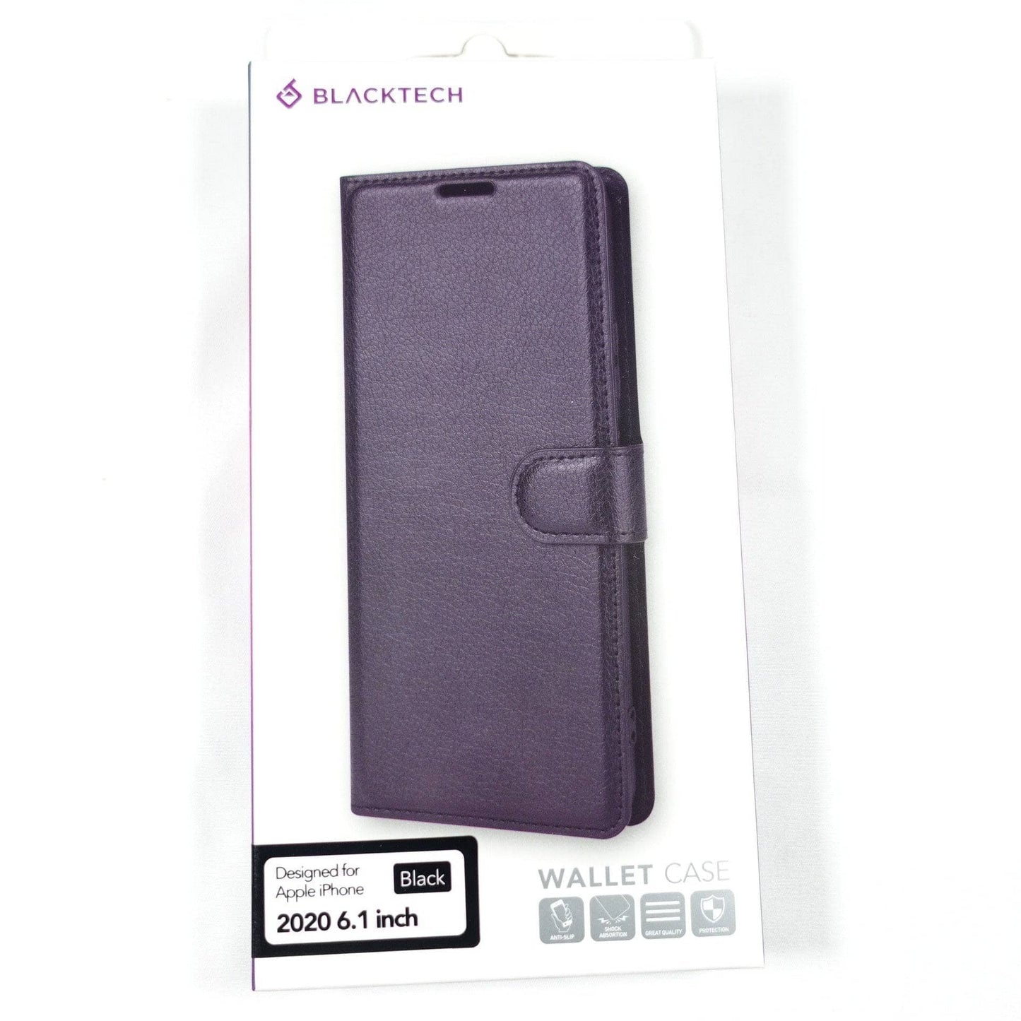 Blacktech Wallet Case for iPhone 12 Pro Max /12/ 12 Mini with ID Pockets Stand Folio-Phone Case-Blacktech-www.PhoneGuy.com.au